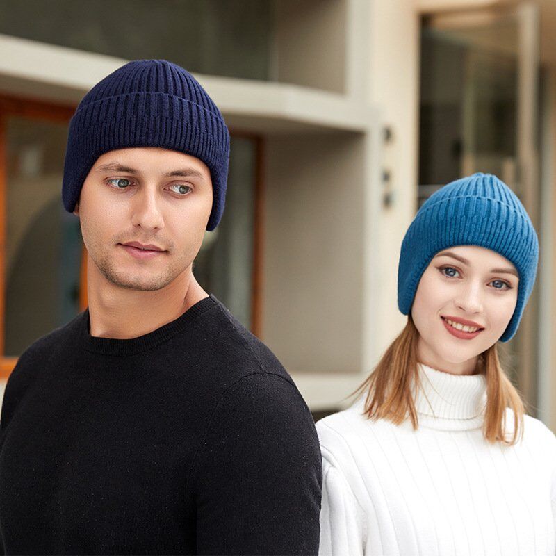 Windproof Knitted Hat Beanie With Ear Flaps For Men And Women - Image 2