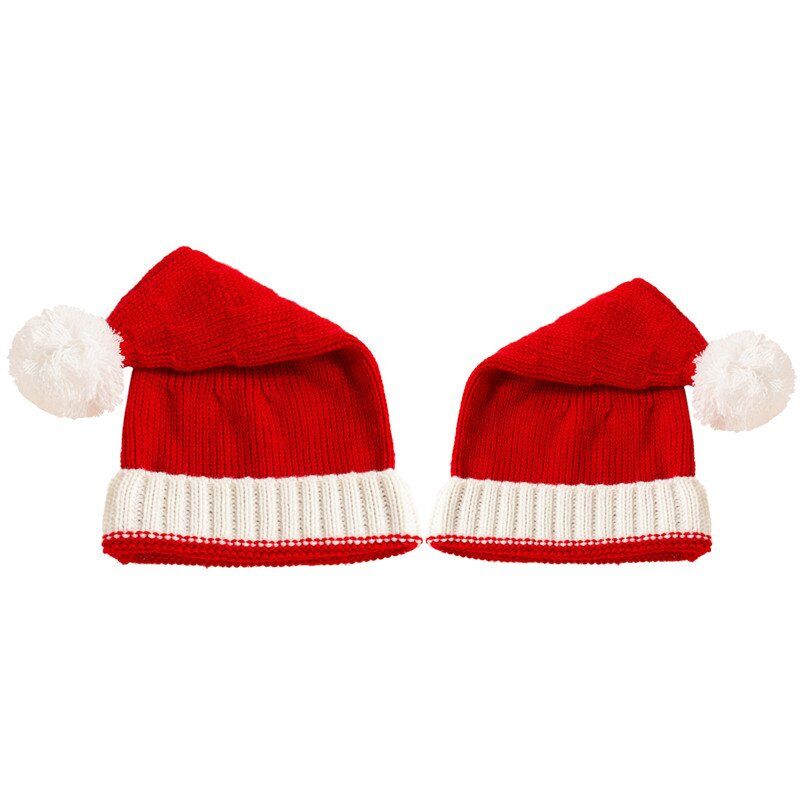 Adult Kids Santa Hat Christmas Knit Stocking Hat Supplier - Image 2