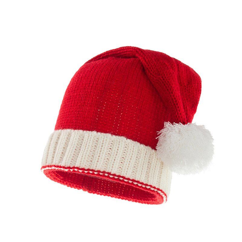 Adult Kids Santa Hat Christmas Knit Stocking Hat Supplier - Image 4