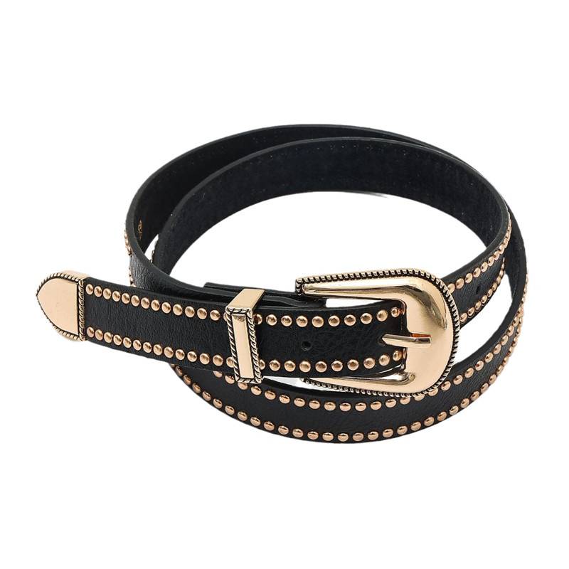 Vintage Women Leather Rivet Belt E-commerce Brands