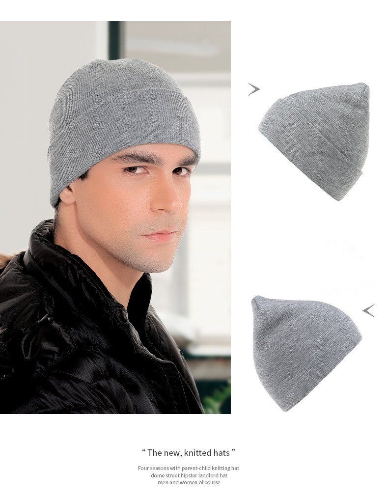 Unisex Slouchy Knitted Beanie China Manufactory