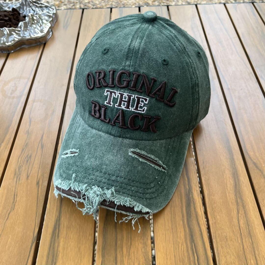 denim baseball cap